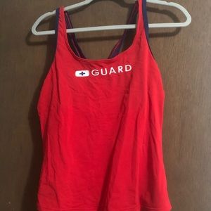 Lifeguard swim tankini